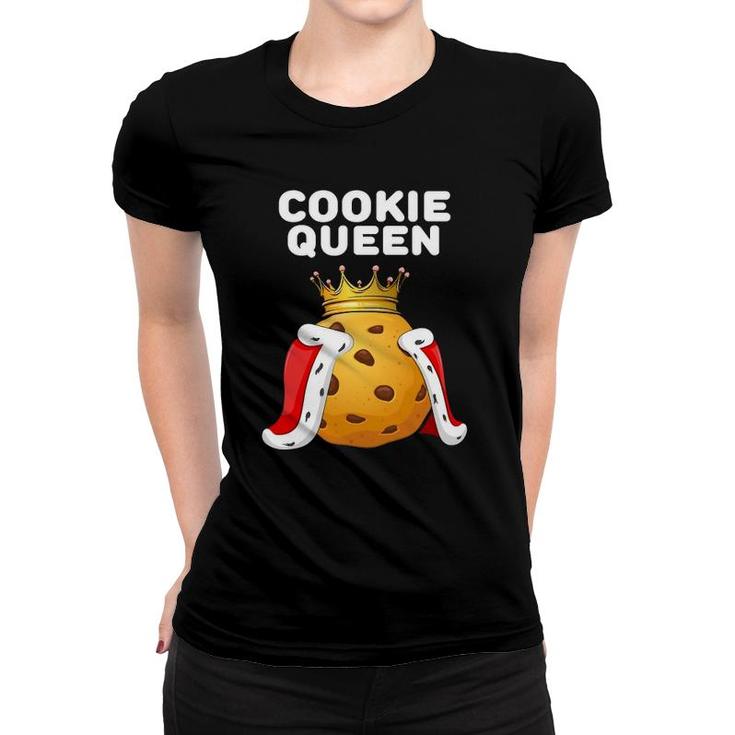 Cookie Queen Womens Cookie Lover Cute Cookie Women T-shirt