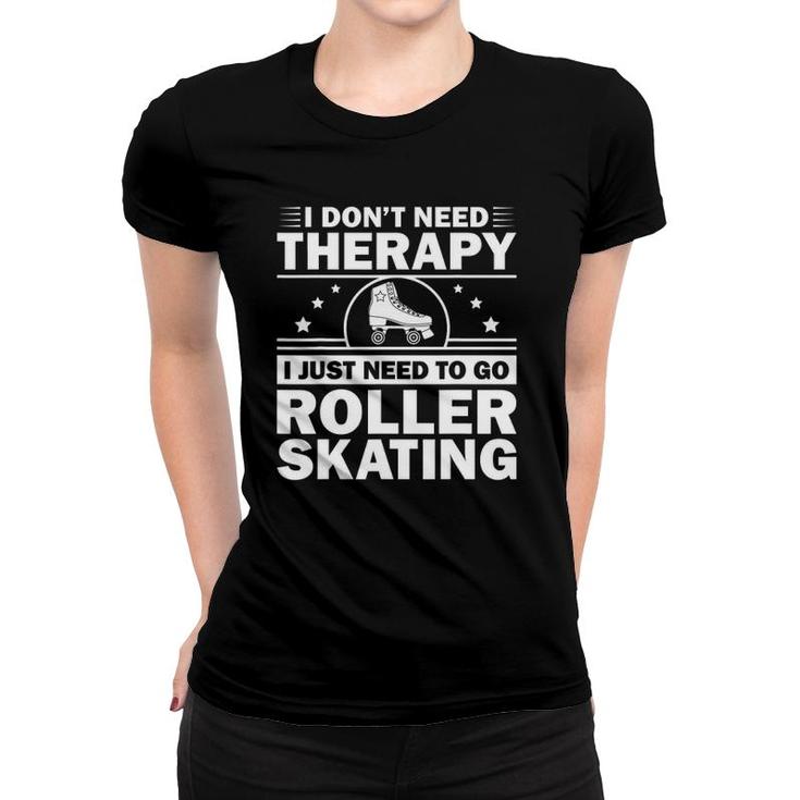 Cool Roller Skating For Men Women Roller Derby Inline Skate Women T-shirt