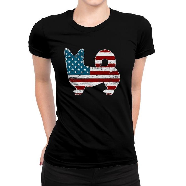 Corgi 4Th Of July Dog Lover Men American Flag Women T-shirt