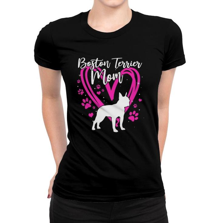 Cute Boston Terrier Mom For Mother's Day Gift Women T-shirt