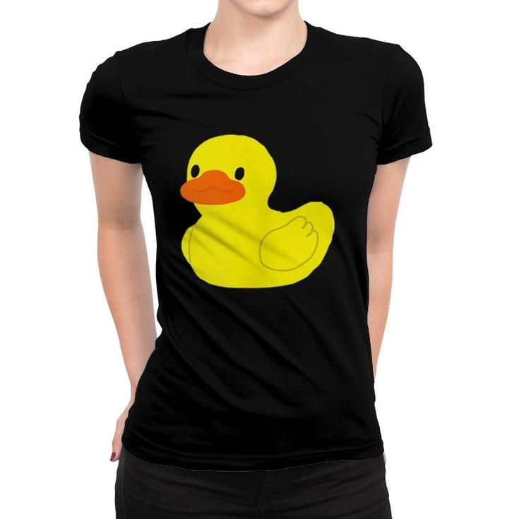 Cute Little Yellow Rubber Ducky Duck Graphic Women T-shirt