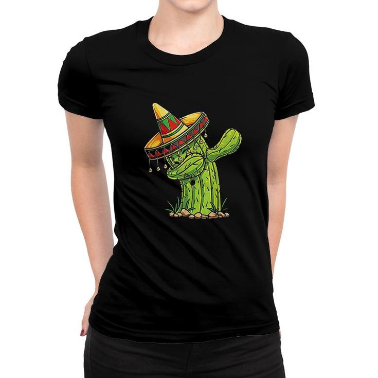 Dabbing Cactus Cinco De Mayo Mexican Women T-shirt