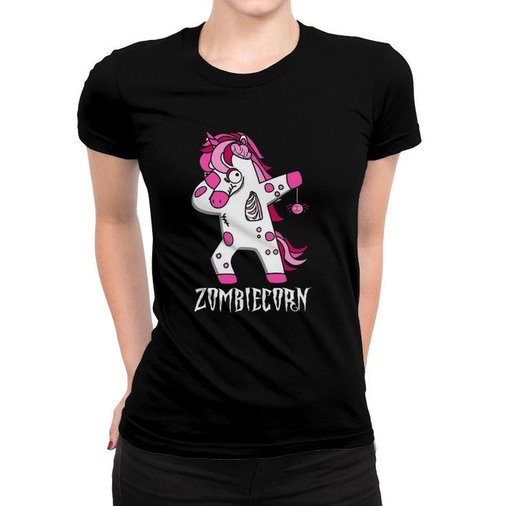 Dabbing Zombie Unicorn Dab Costume Easy Halloween Gifts Women T-shirt