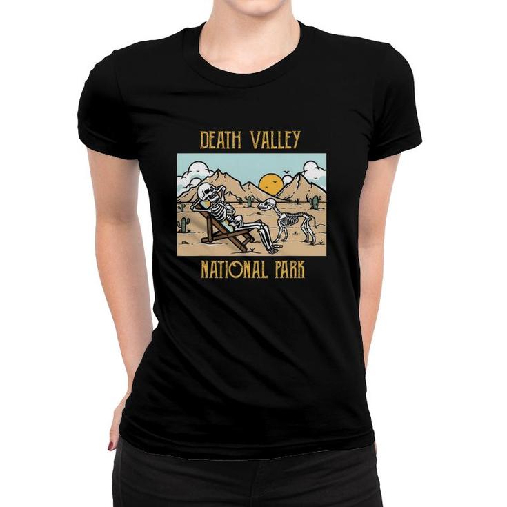 Death Valley National Park Mojave Desert California Skeleton Women T-shirt