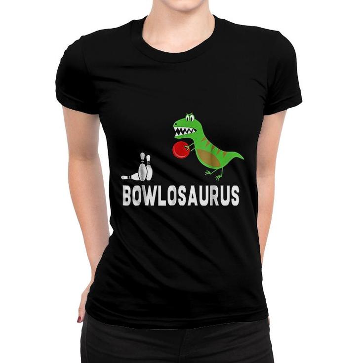 Dinosaur Bowler Women T-shirt