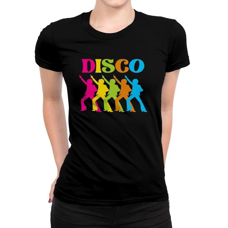Disco 70S 1970S Seventies Costume Retro Dance Party Women T-shirt