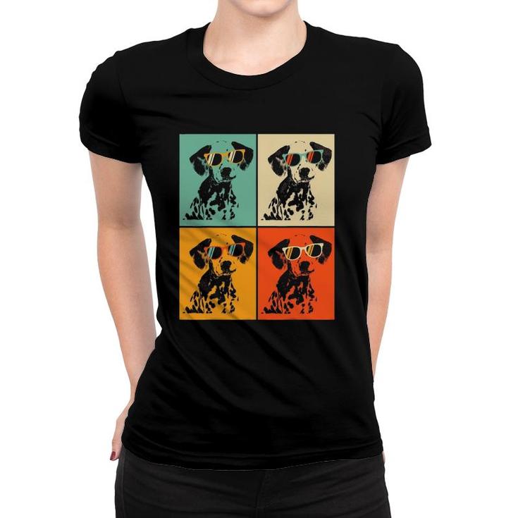 Dog Lover Gift 'Retro Dalmatian With Sunglasses' Dalmatian Women T-shirt
