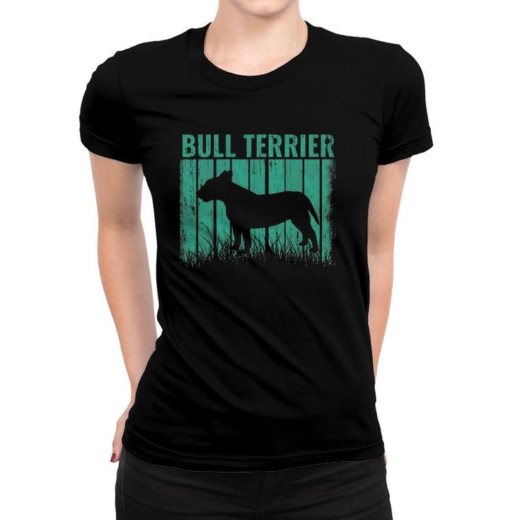 Dogs Retro Bull Terrier Dog Vintage Gift Women T-shirt