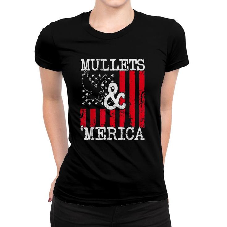 Eagle Mullet 4Th Of July Merica American Flag Women Men Kids Women T-shirt