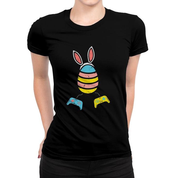 Easter Egg Bunny Ears Video Game Controllers Gamer Boys Men Women T-shirt