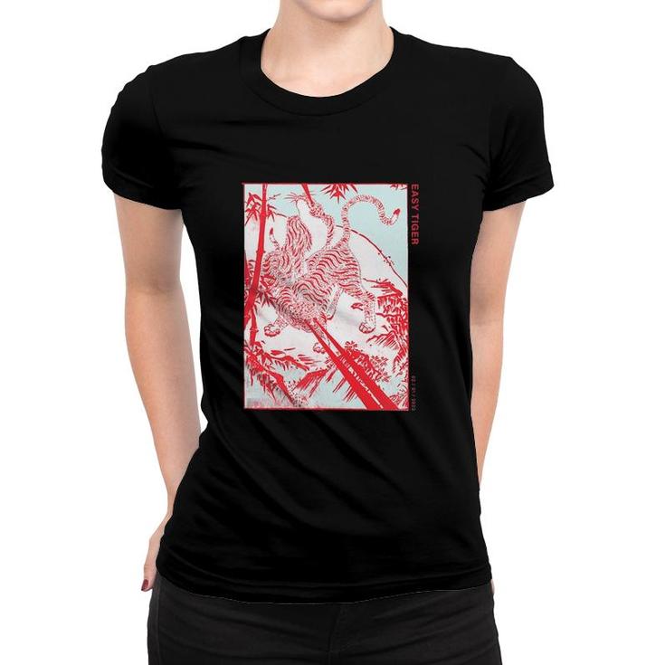 Easy Tiger Vintage Asian Art Year Of The Tiger 2022  Women T-shirt