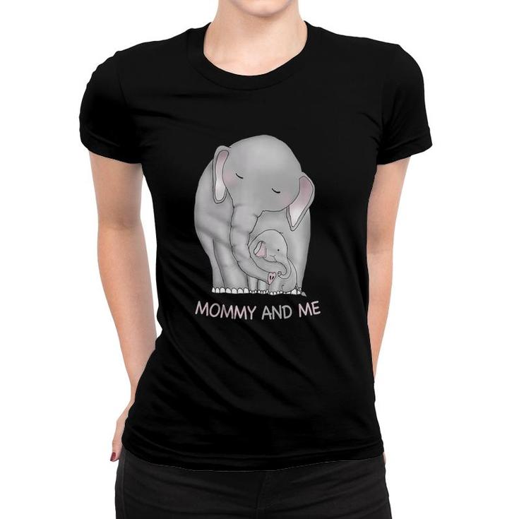 Elephant Mom And Baby Mommy And Me Women T-shirt