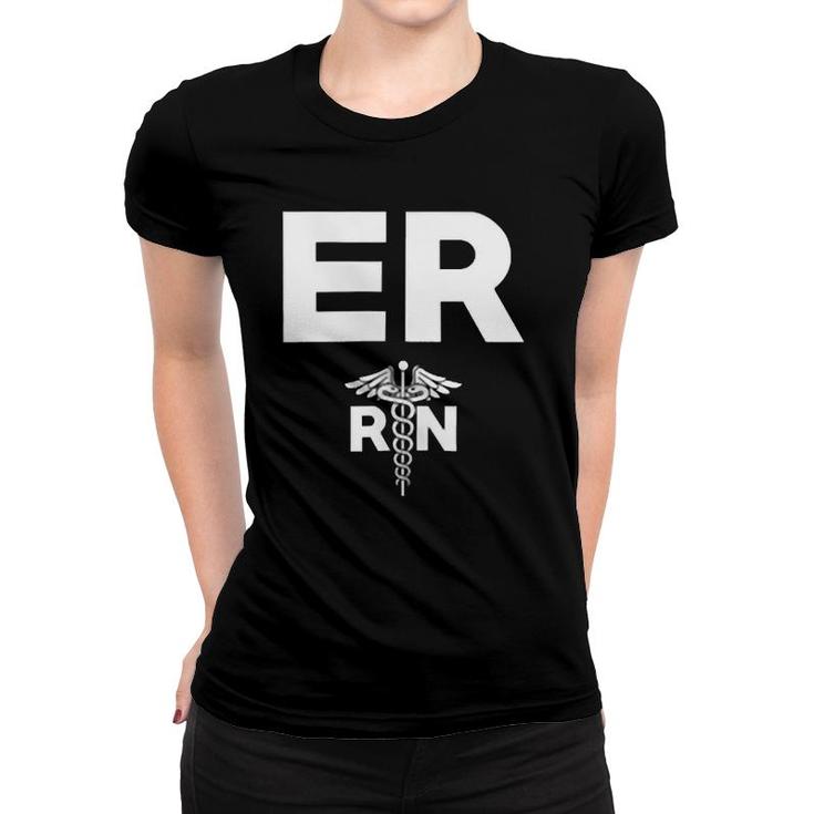 Emergency Room Registered Nurse Hospital Rn Staff Zip Women T-shirt