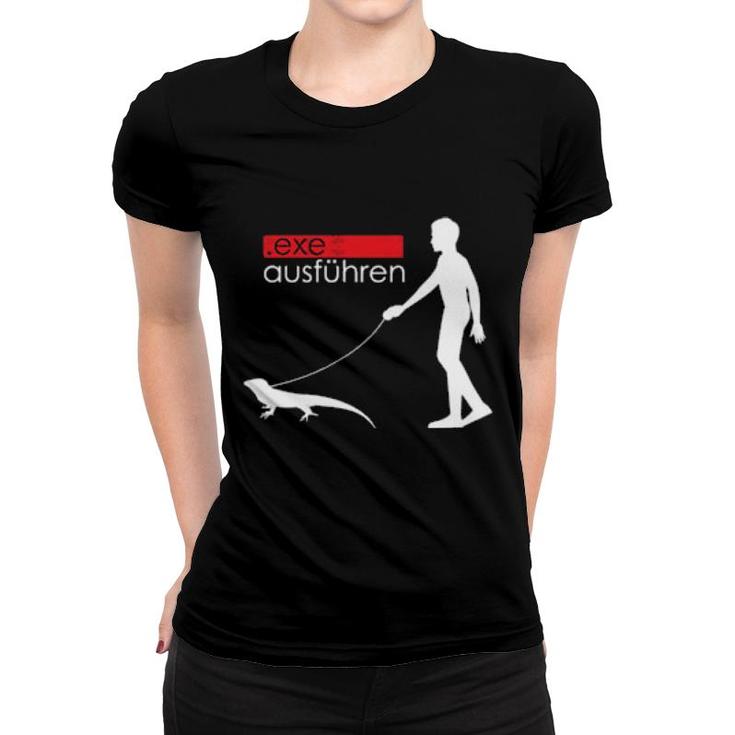 Exe Ausführen Systemadmin Itler Informatiker Programmierer Women T-shirt