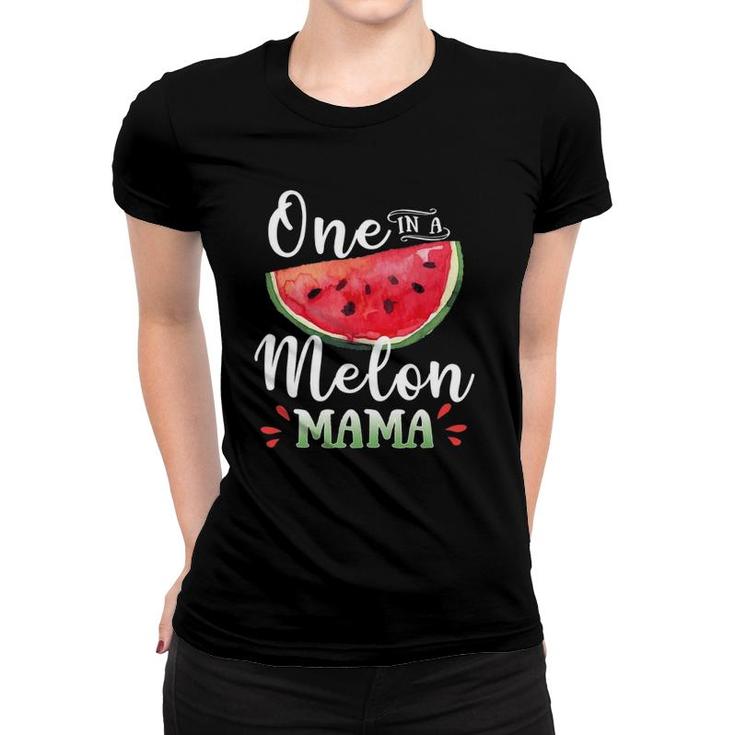 Family Watermelon Matching Group  One In A Melon Mama Women T-shirt