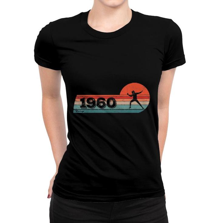 Fechter Jahrgang 1960 Geburtstag Fechtsportler Fechten Women T-shirt