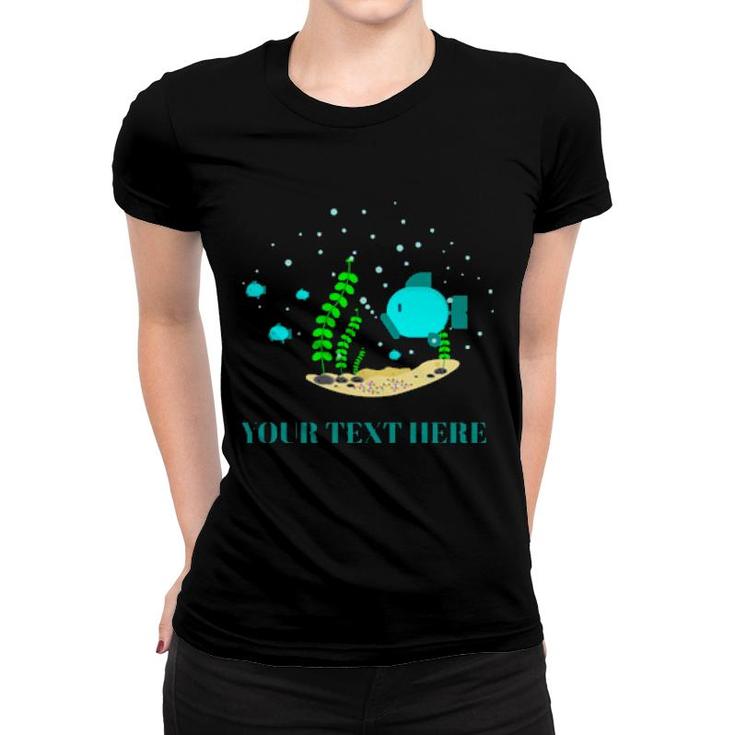 Fish Aquarium Women T-shirt