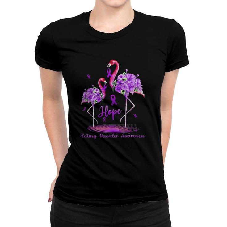 Flamingo Tropical Eating Disorder Awareness Women T-shirt