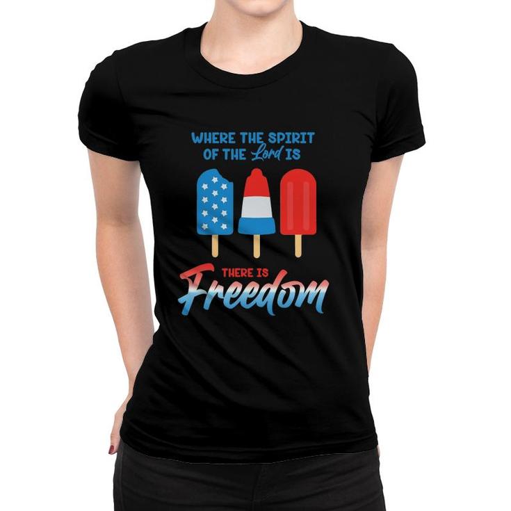 Fourth Of July Popsicles Women T-shirt
