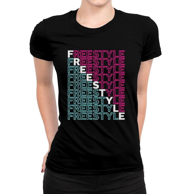 Freestyle Full Front 80S Electronic Dance Music Women T-shirt