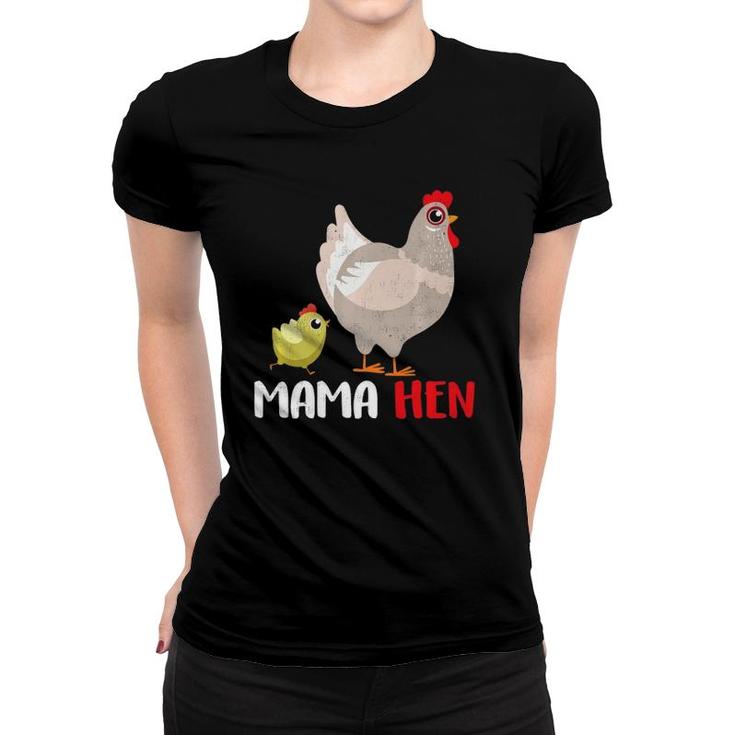 Fun Mother's Day Mama Hen Gift Design Farm Animal  Women T-shirt
