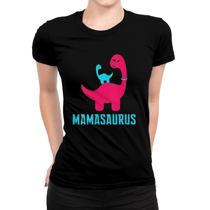 Funny And Cute Of Gift Mamasaurus Dino Themed For Mother Women T-shirt