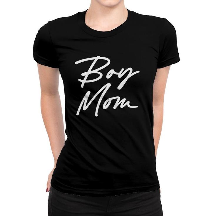 Funny Boy Mom Twins Humor Mother Birthday Women T-shirt