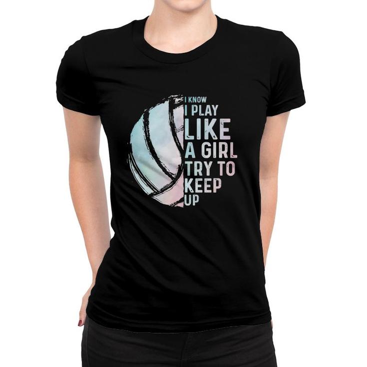 Funny Volleyball Design Girls Women Youth Teen Sports Lovers  Women T-shirt