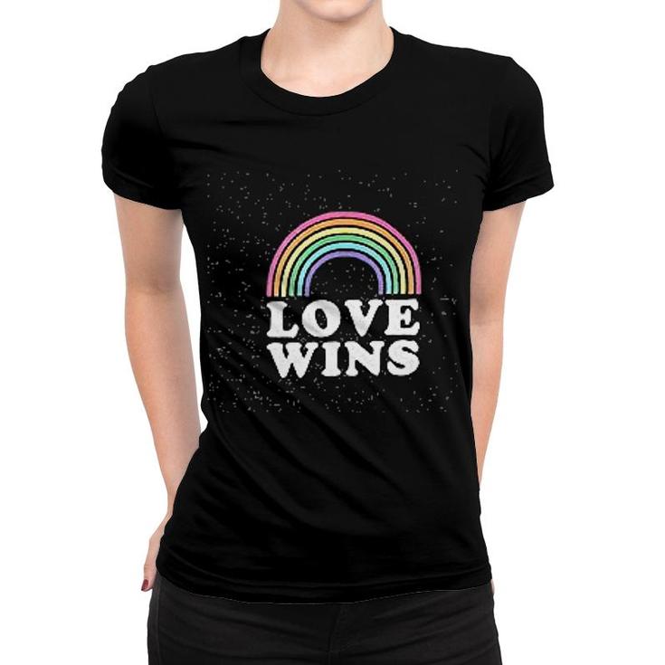 Gay Pride Rainbow Love Wins Lgbt Women T-shirt