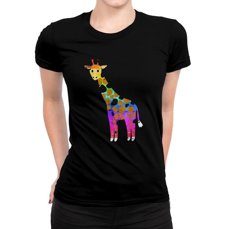 Giraffe Love Animal Safari Genus Giraffa Women T-shirt