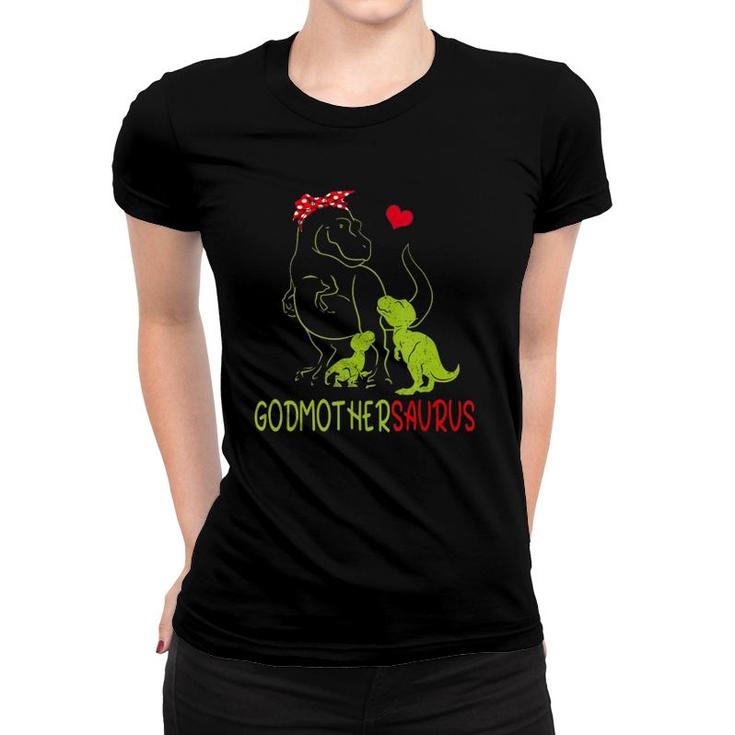 Godmothersaurusrex Godmother Saurus Dinosaur Women T-shirt