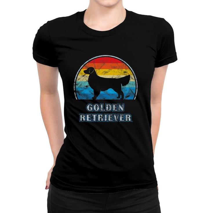 Golden Retriever Vintage Design Dog Women T-shirt