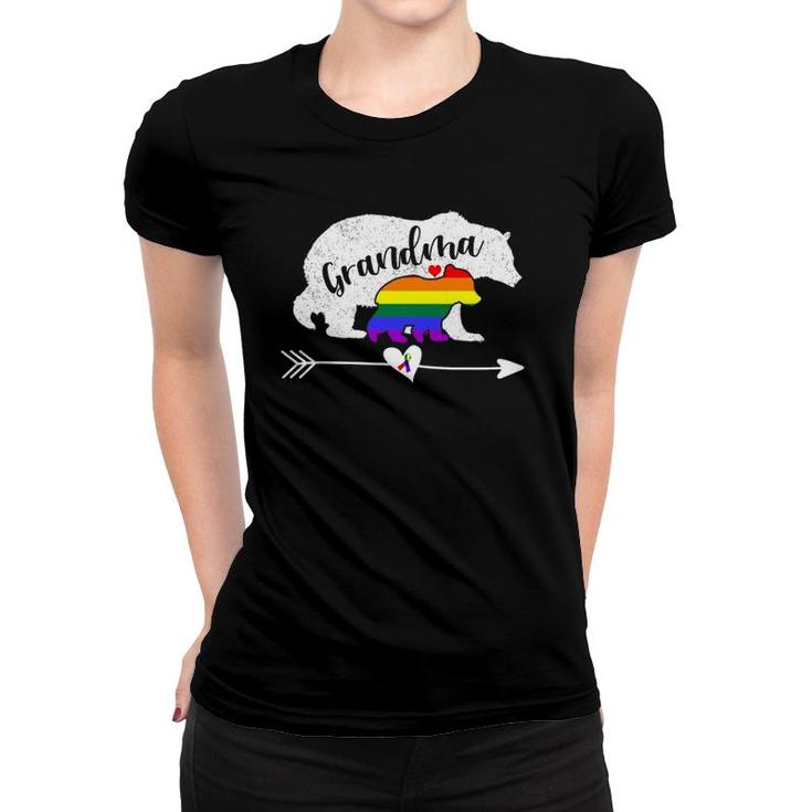 Grandma Bear Lgbt Rainbow Pride Gay Lesbian Mama Gift Women T-shirt