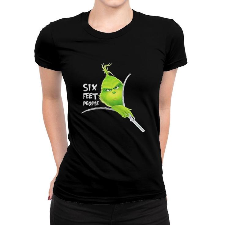 Grinch Six Feet People Women T-shirt