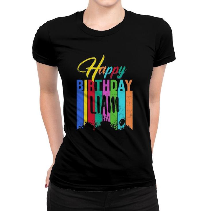 Happy Birthday Liam Personalized Name Gift Custom B-Day Women T-shirt