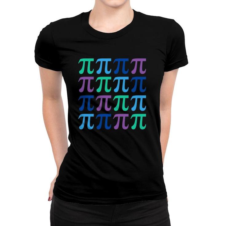 Happy Pi Day With Symbols For Math Teachers Women T-shirt