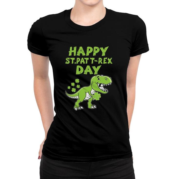 Happy St Pat Trex Day Dino St Patricks Day Toddler Boys Women T-shirt
