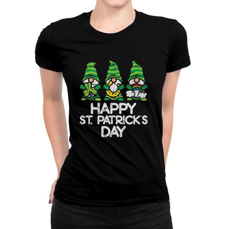 Happy St Patricks Day Gnomes Saint Paddys Pattys Women Kids Tank Top Women T-shirt