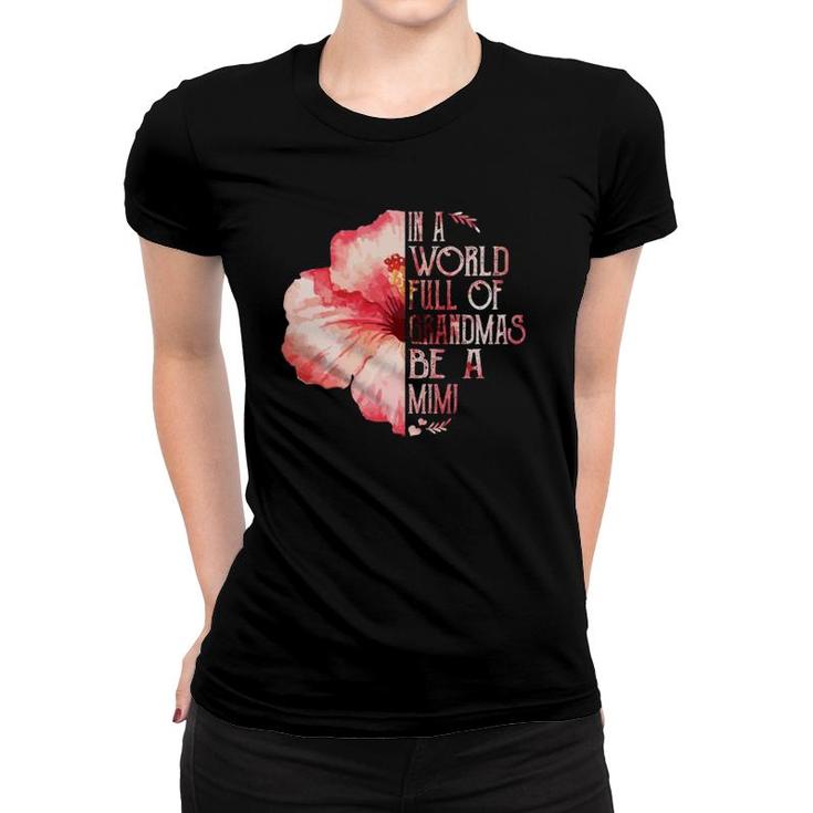 Hibiscus Flower Mimi Happy Mother&39S Day Mug Women T-shirt