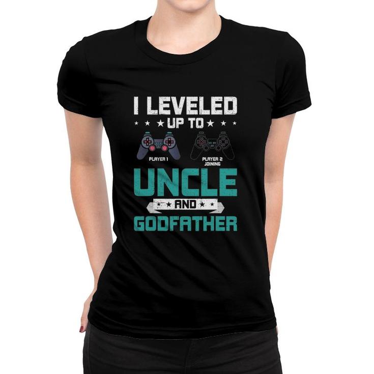 I Leveled Up To Uncle Video Gamer Uncle Women T-shirt