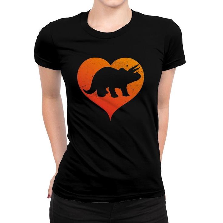 I Love Dinosaurs Triceratops I Heart Dinosaurs Women T-shirt
