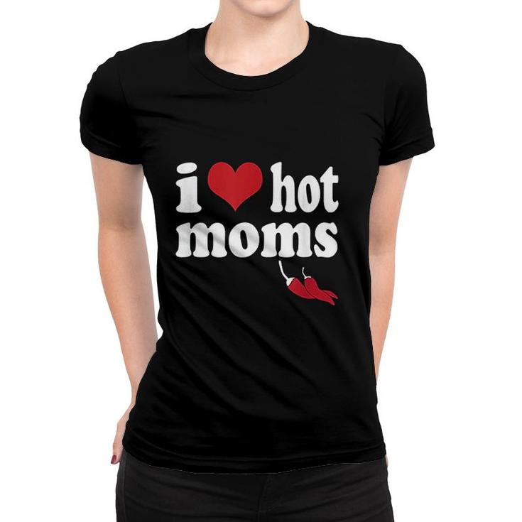 I Love Moms Heart Women T-shirt