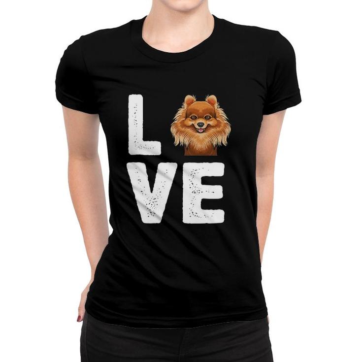 I Love My Pomeranian  Cute Pomeranian Women T-shirt