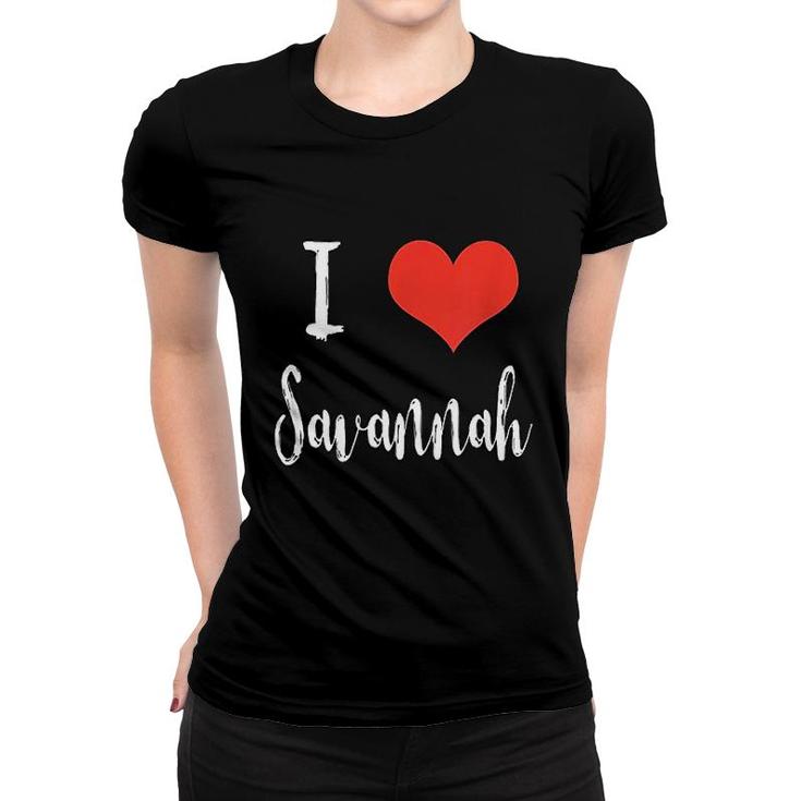I Love Savannah Women T-shirt