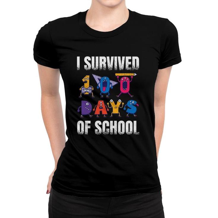 I Survived 100 Days Of School For A 1St Grade Student Women T-shirt