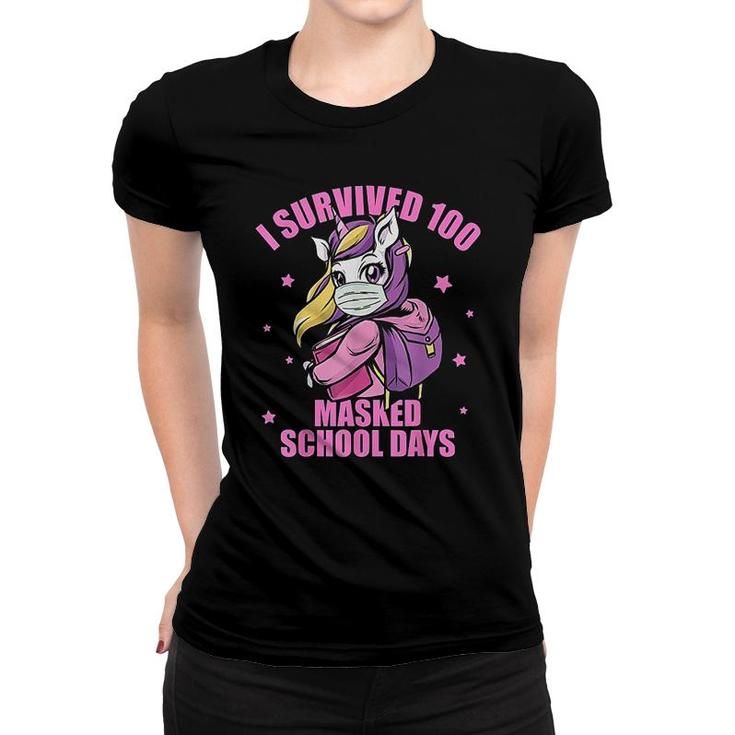I Survived 100 Masked School Days Women T-shirt