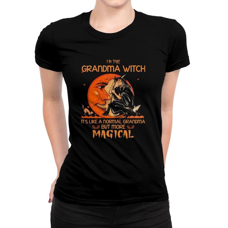I'm The Grandma Witch Grandmother Halloween Gift Women T-shirt