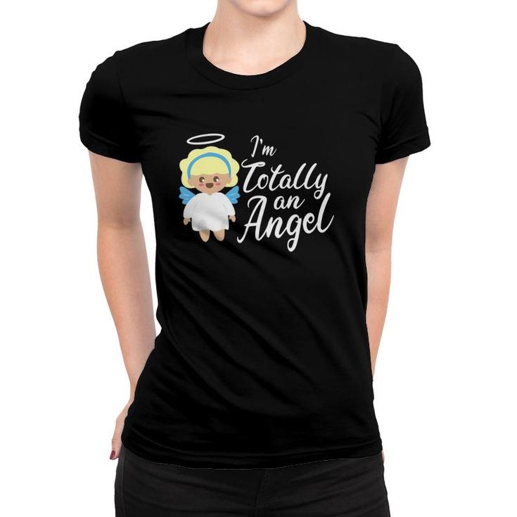 I'm Totally An Angel Cute Funny Girlfriend Halloween Costume Women T-shirt