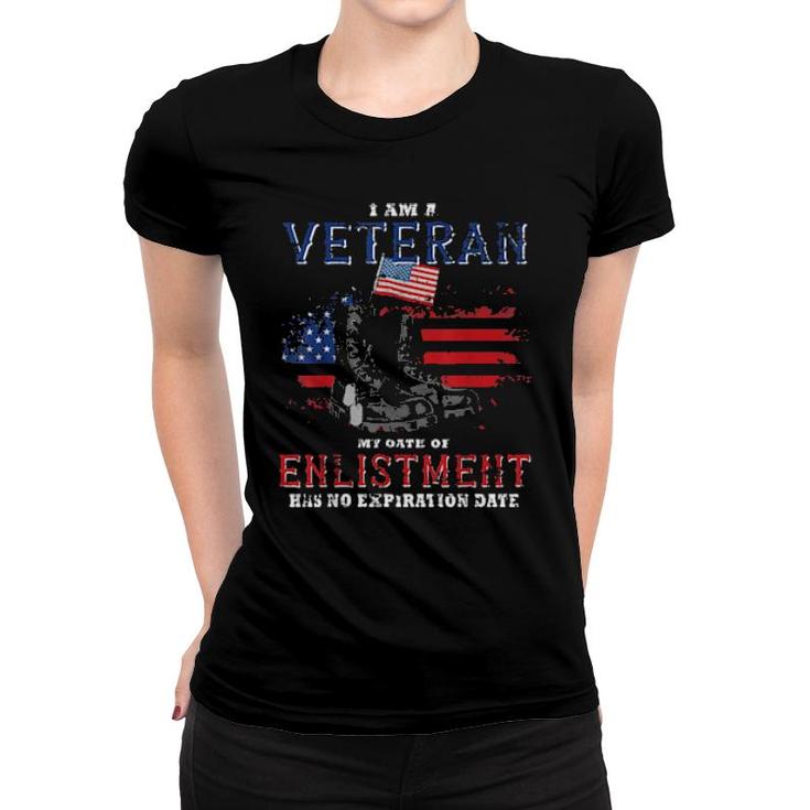 I'm Veteran Enlistment American Veteran  Women T-shirt