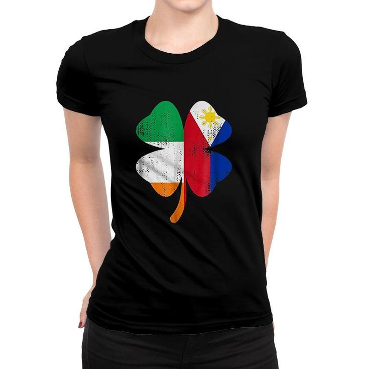 Irish Filipino Flags St Patricks Day Women T-shirt
